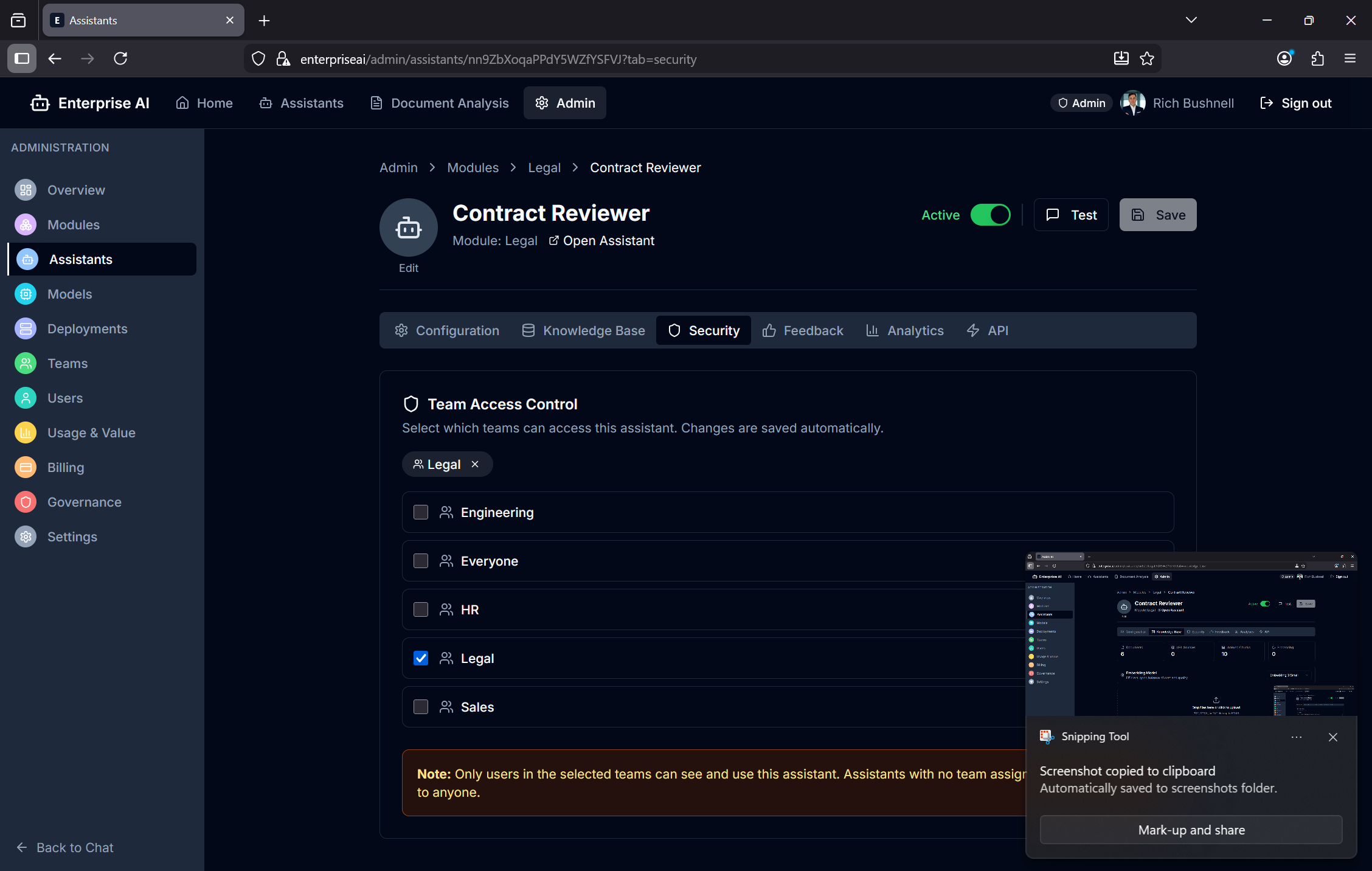 Team Separation screenshot
